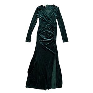 Green Velvet dress